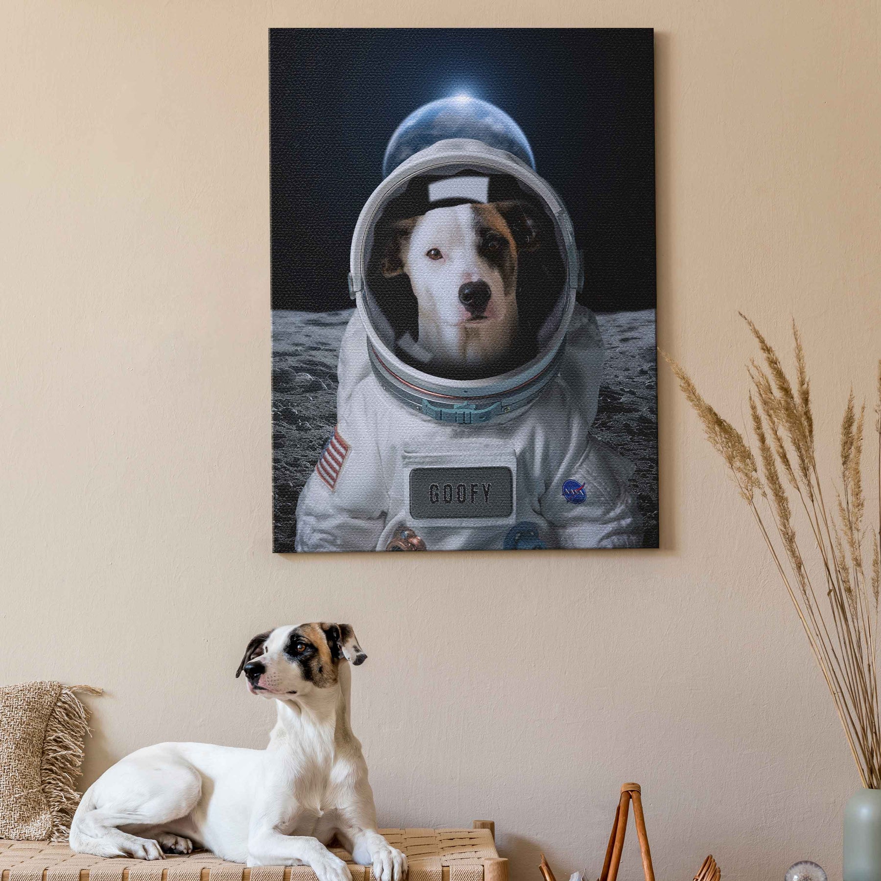 Astronaut Pet Portrait Customizable