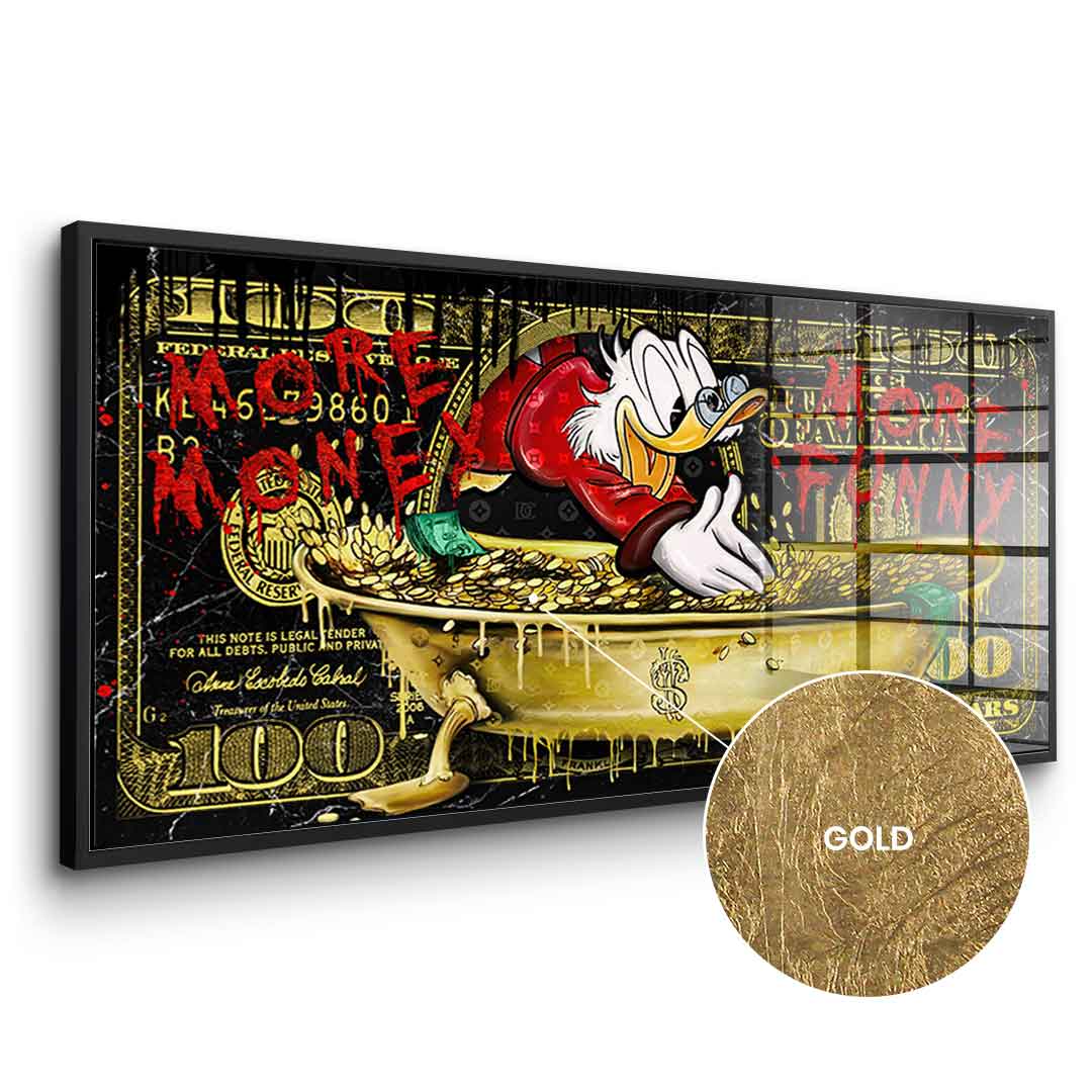 MORE MONEY DUCK - GOLD LEAF