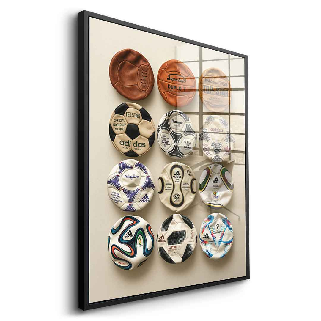 Flat World Cup Ball collection - Acrylglas