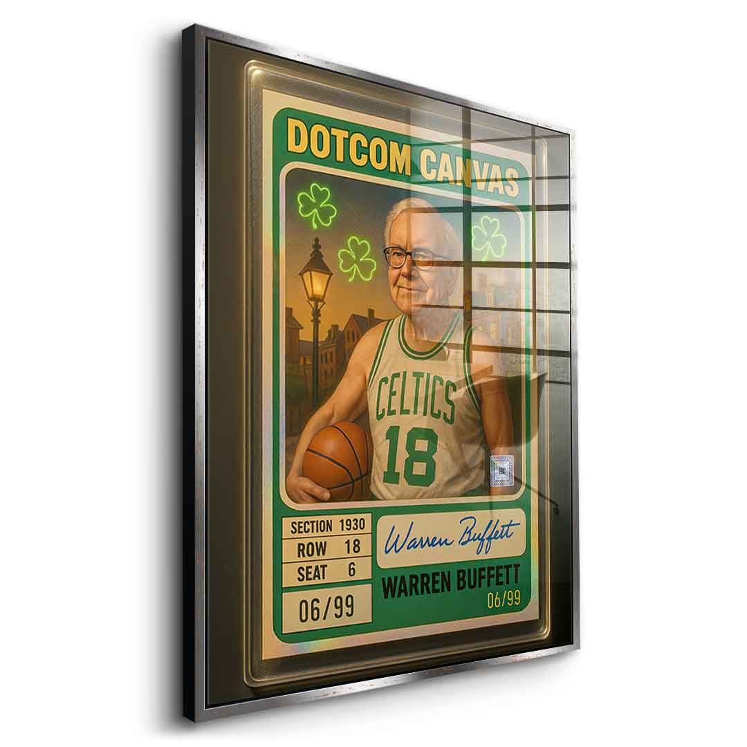 DOTCOMCANVAS Warren Buffett Basketball Card Acrylglas - 10