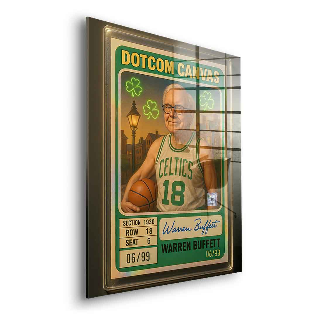 DOTCOMCANVAS Warren Buffett Basketball Card Acrylglas - 12