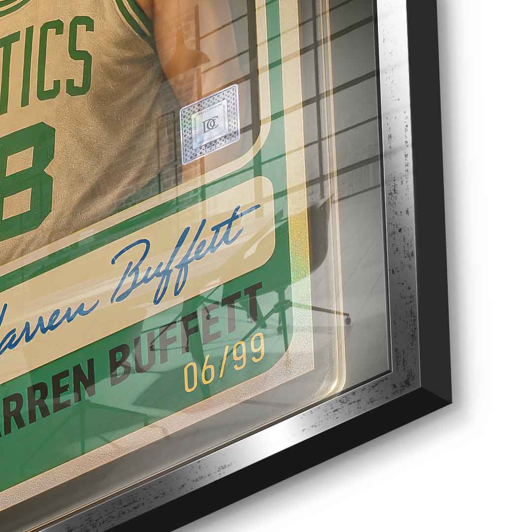 DOTCOMCANVAS Warren Buffett Basketball Card Acrylglas - 3