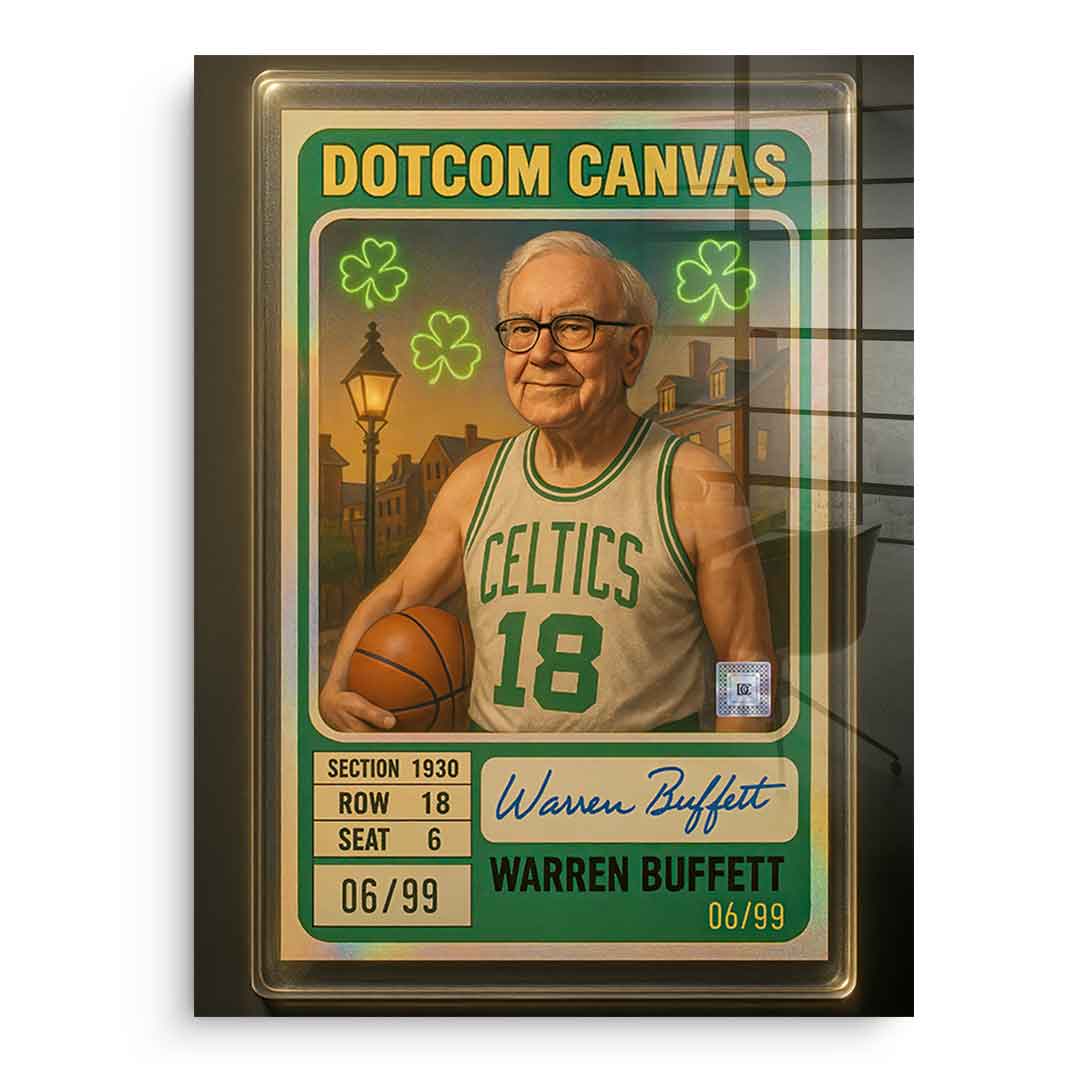 DOTCOMCANVAS Warren Buffett Basketball Card Acrylglas - 8