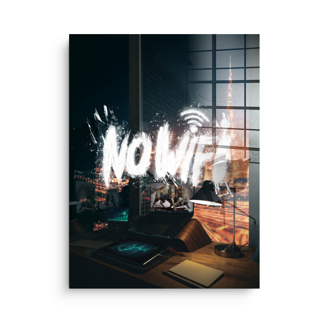 NO WIFI - Acrylglas