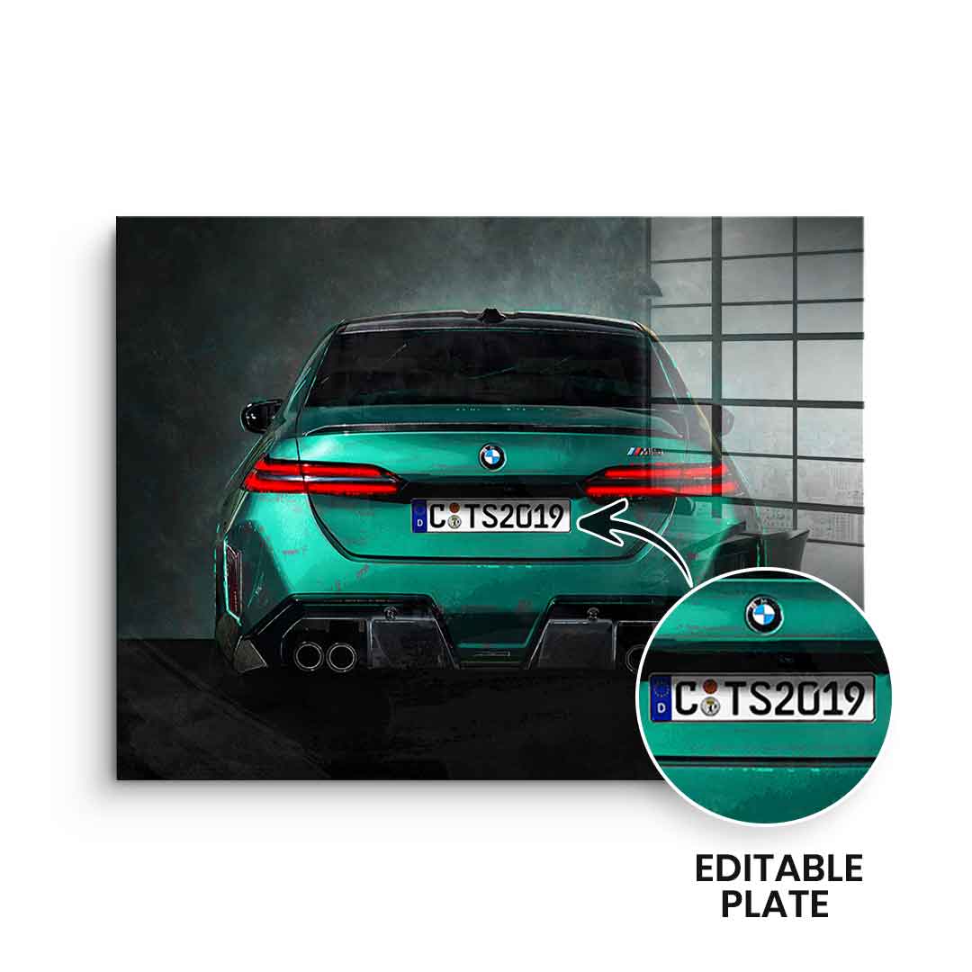 BMW M5 Backside - Acrylglas