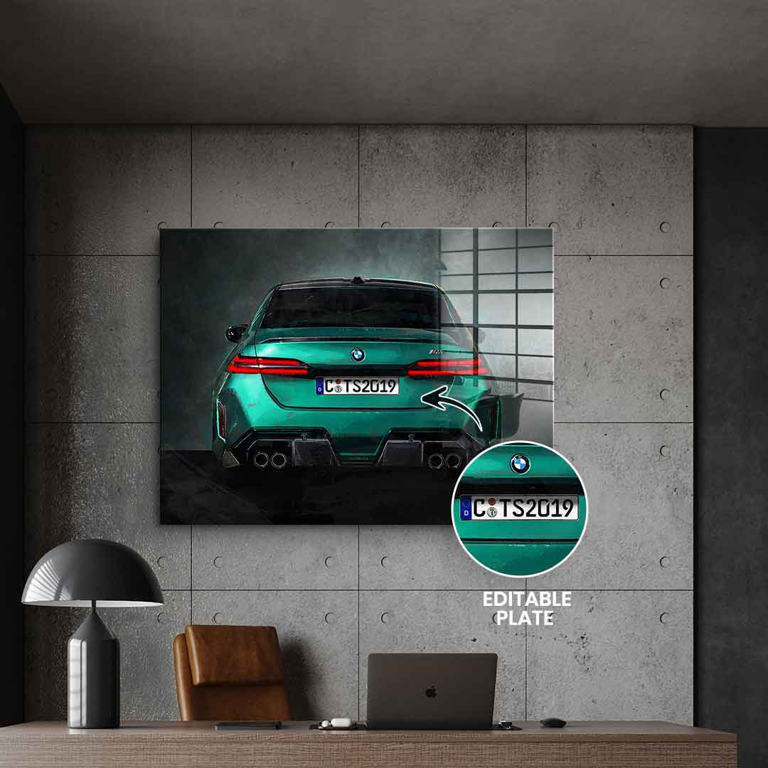 BMW M5 Backside - Acrylglas