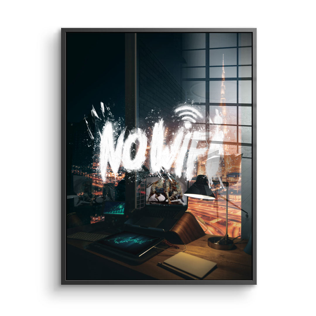 NO WIFI - Acrylic glass