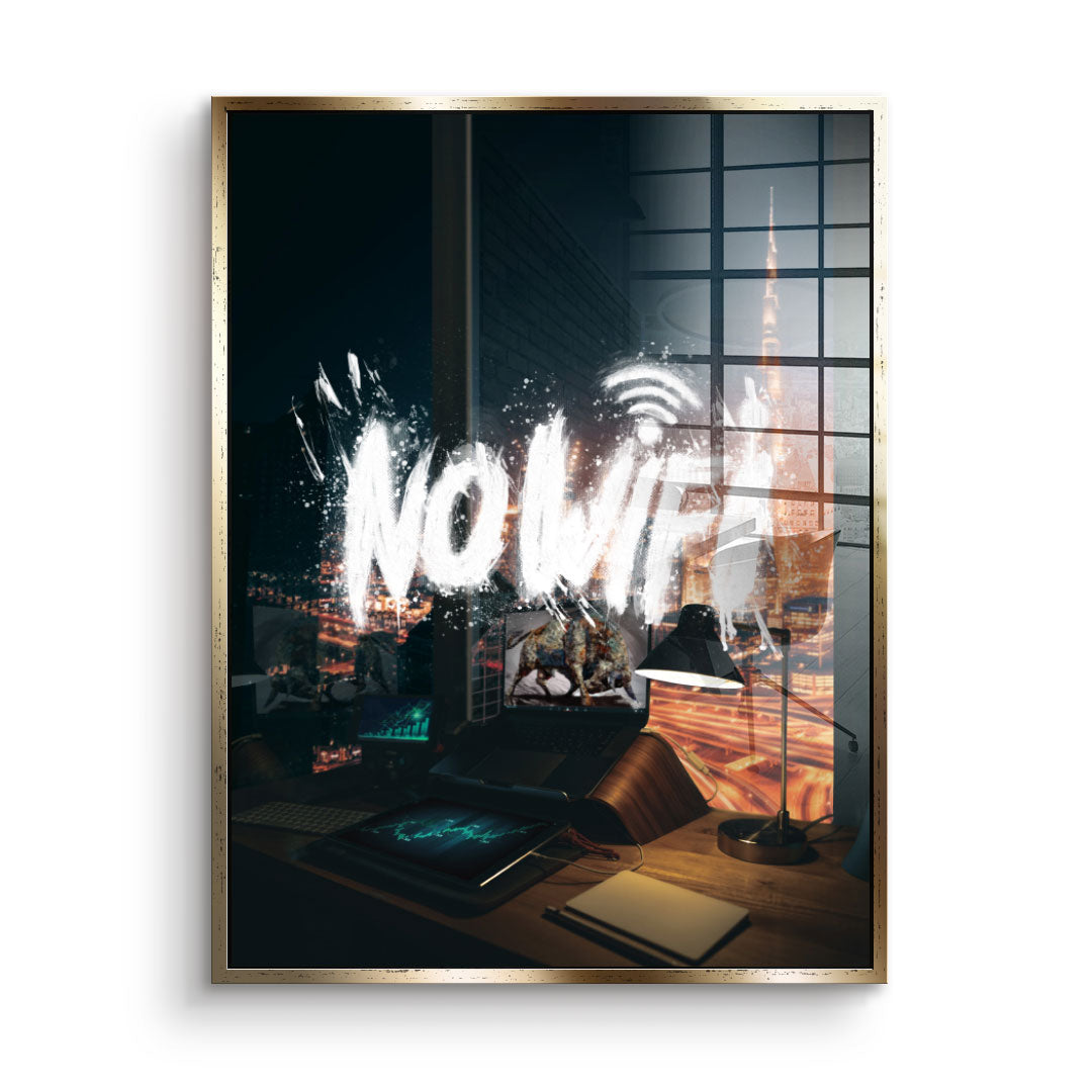 NO WIFI - Acrylic glass