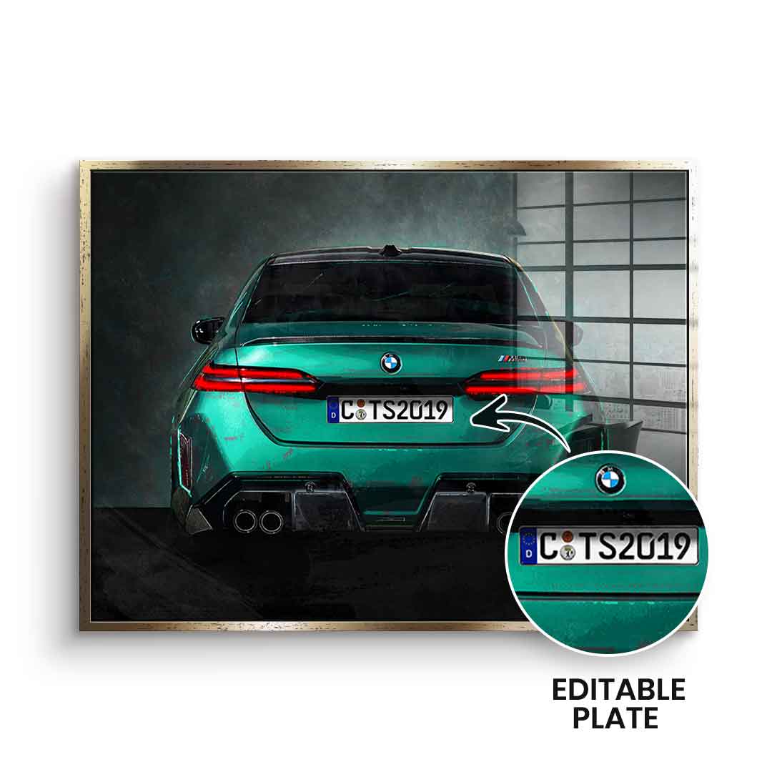 BMW M5 Backside - Acrylic Glass - Customizable