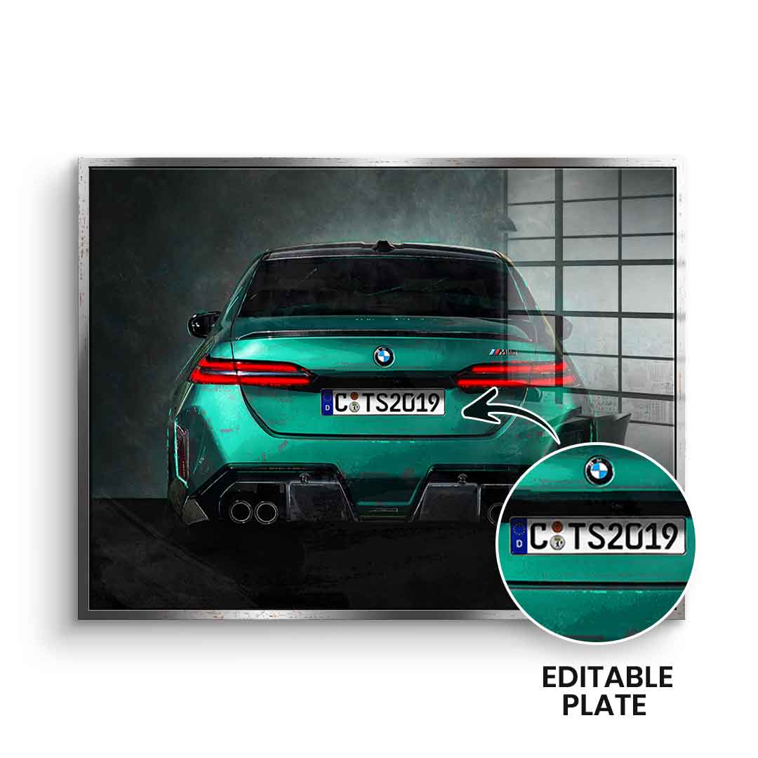 BMW M5 Backside - Acrylic Glass - Customizable