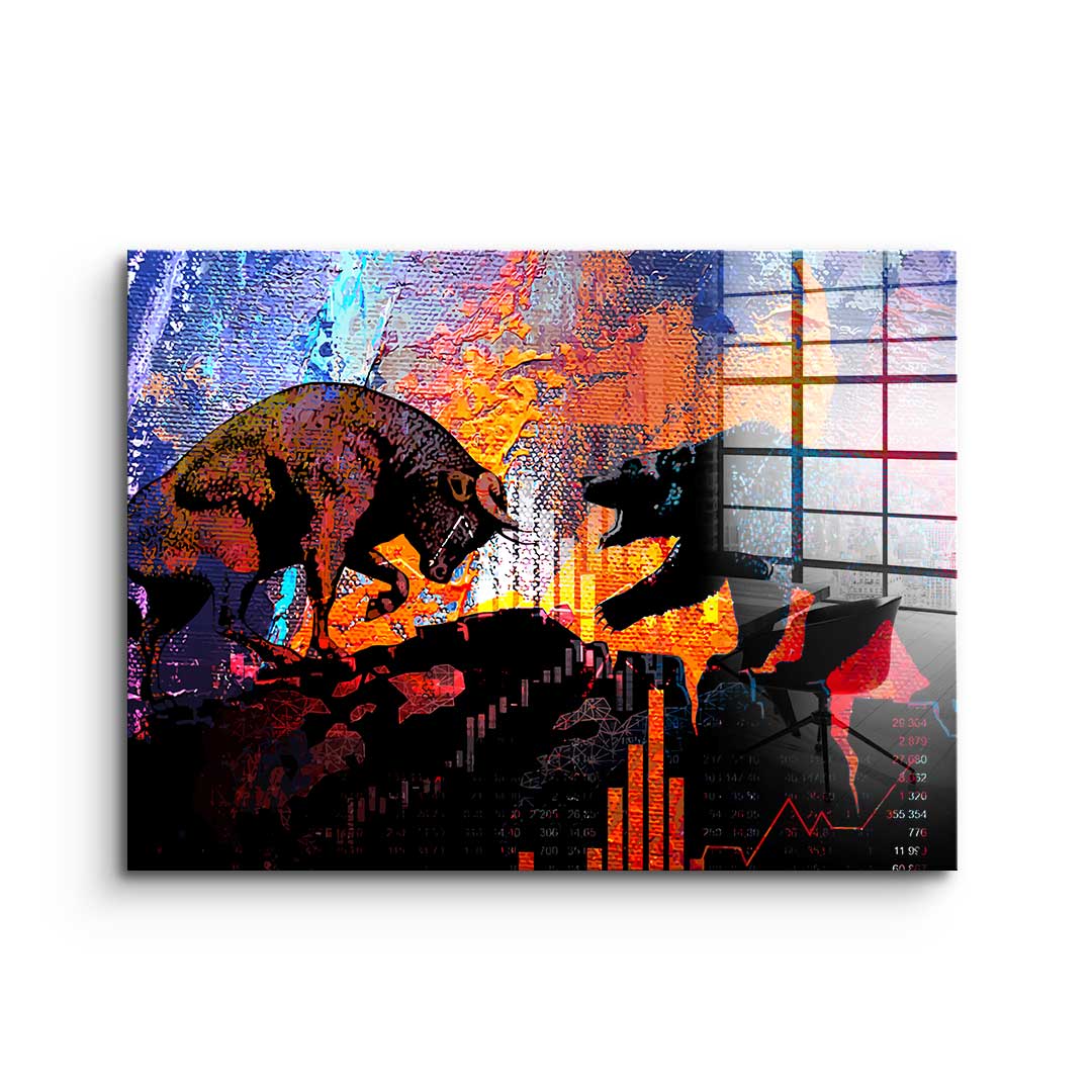 Stock market - Acrylglas 3x