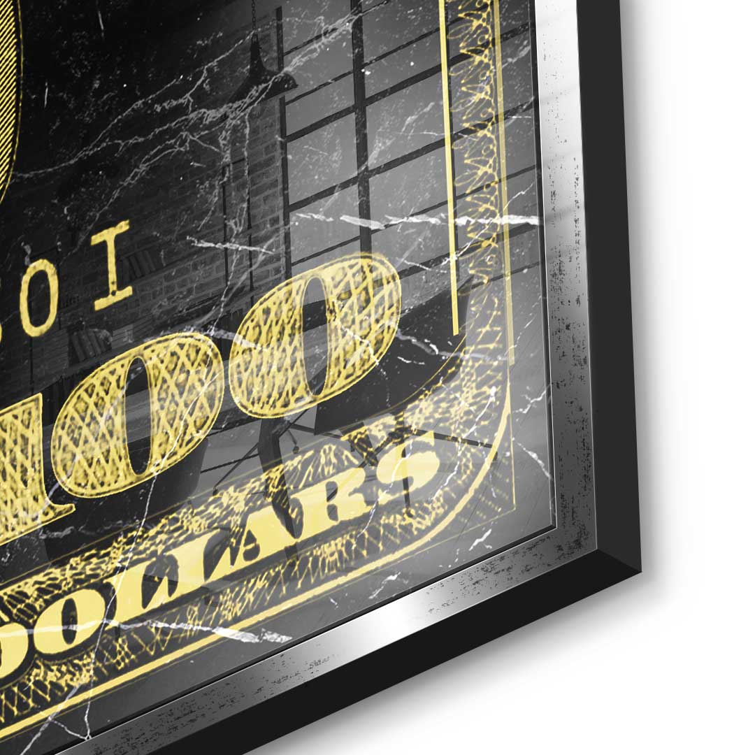 Golden Dollar - Acrylglas