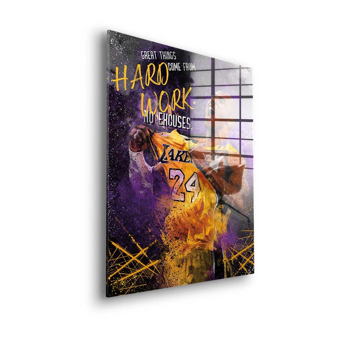 Great things come from hard work - acrylic glass