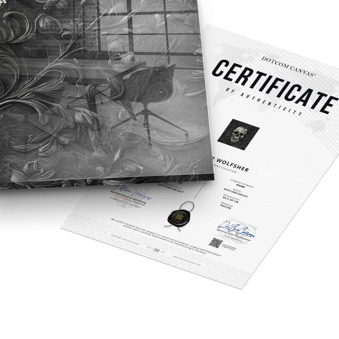 Marble Skull - Acrylglas