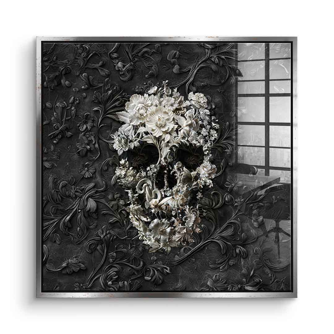 Marble Skull - Acrylglas