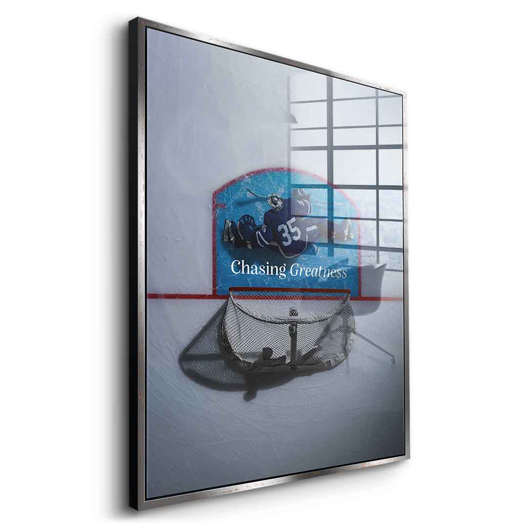 Chasing Greatness #Hokey - Acrylglas