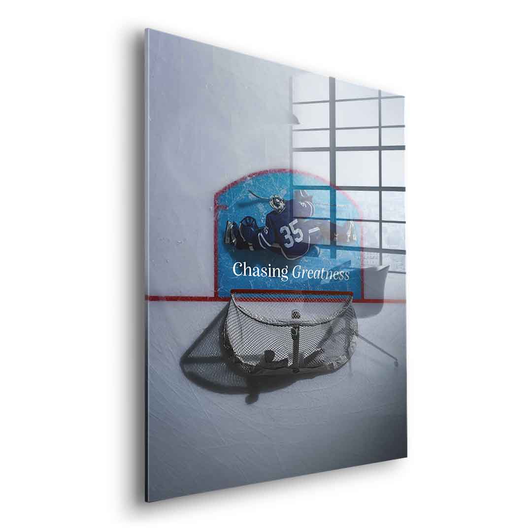 Chasing Greatness #Hokey - Acrylglas