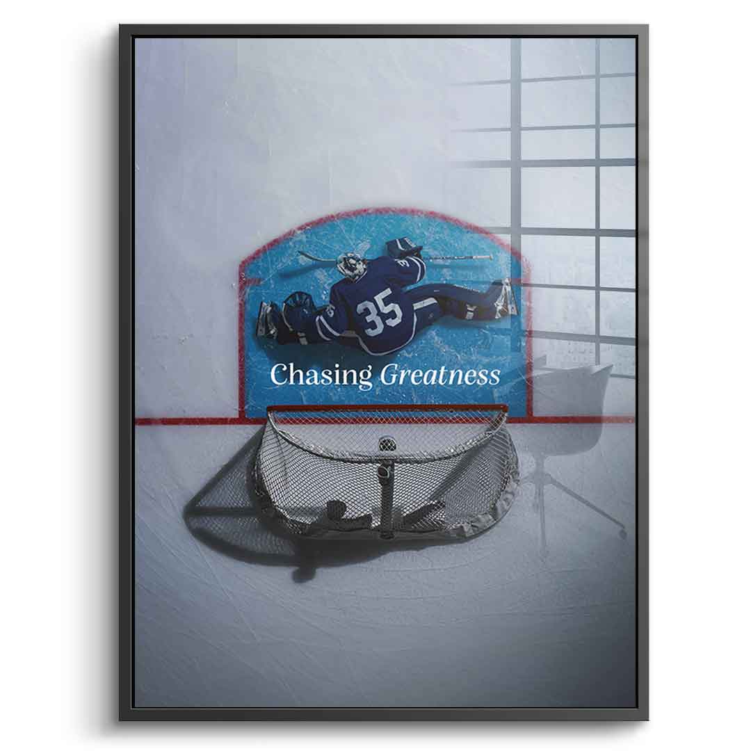 Chasing Greatness #Hokey - acrylic glass