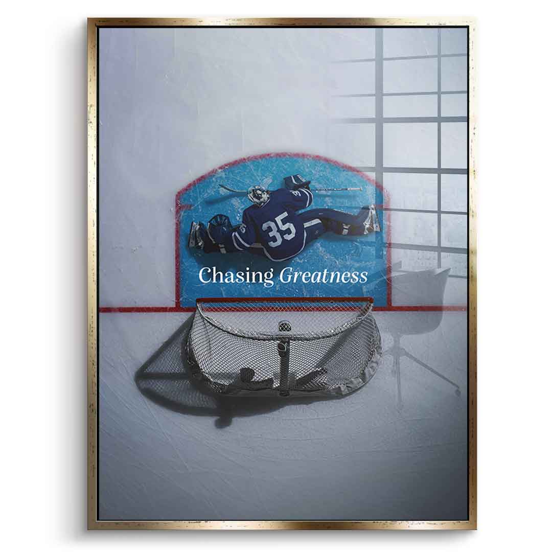 Chasing Greatness #Hokey - acrylic glass