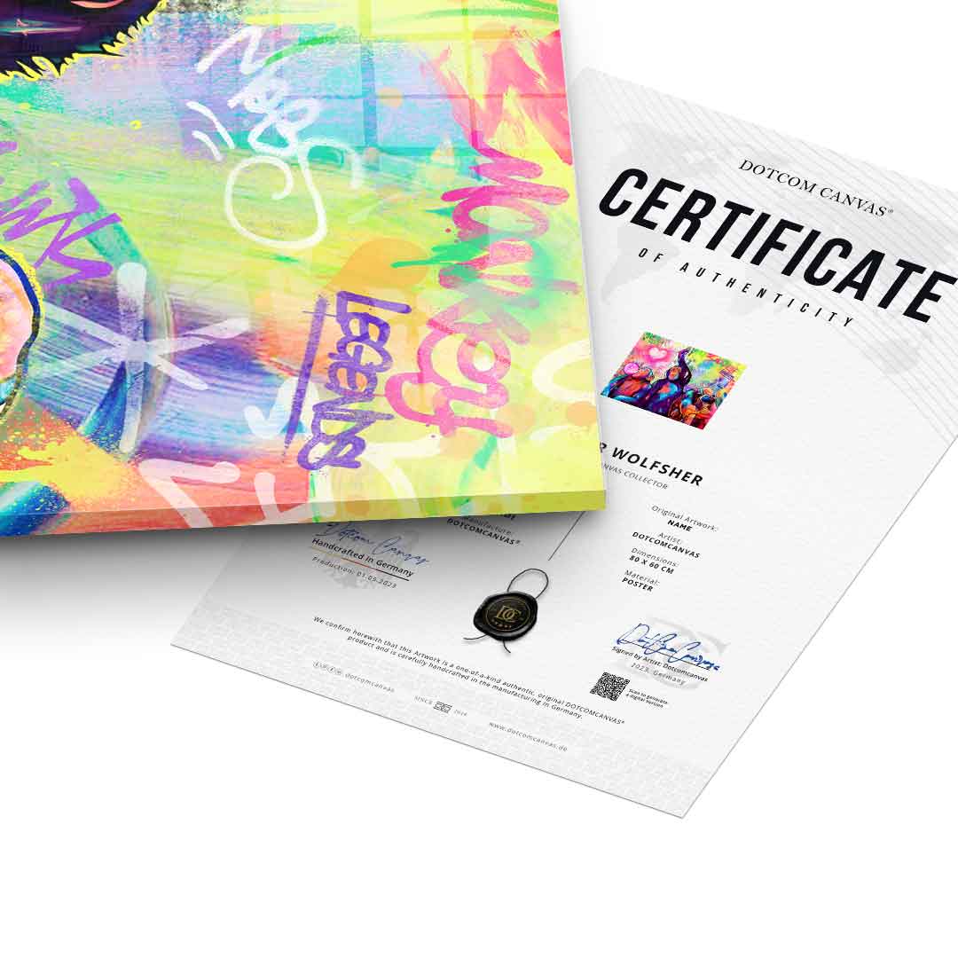 Monkeys Time - Acrylglas