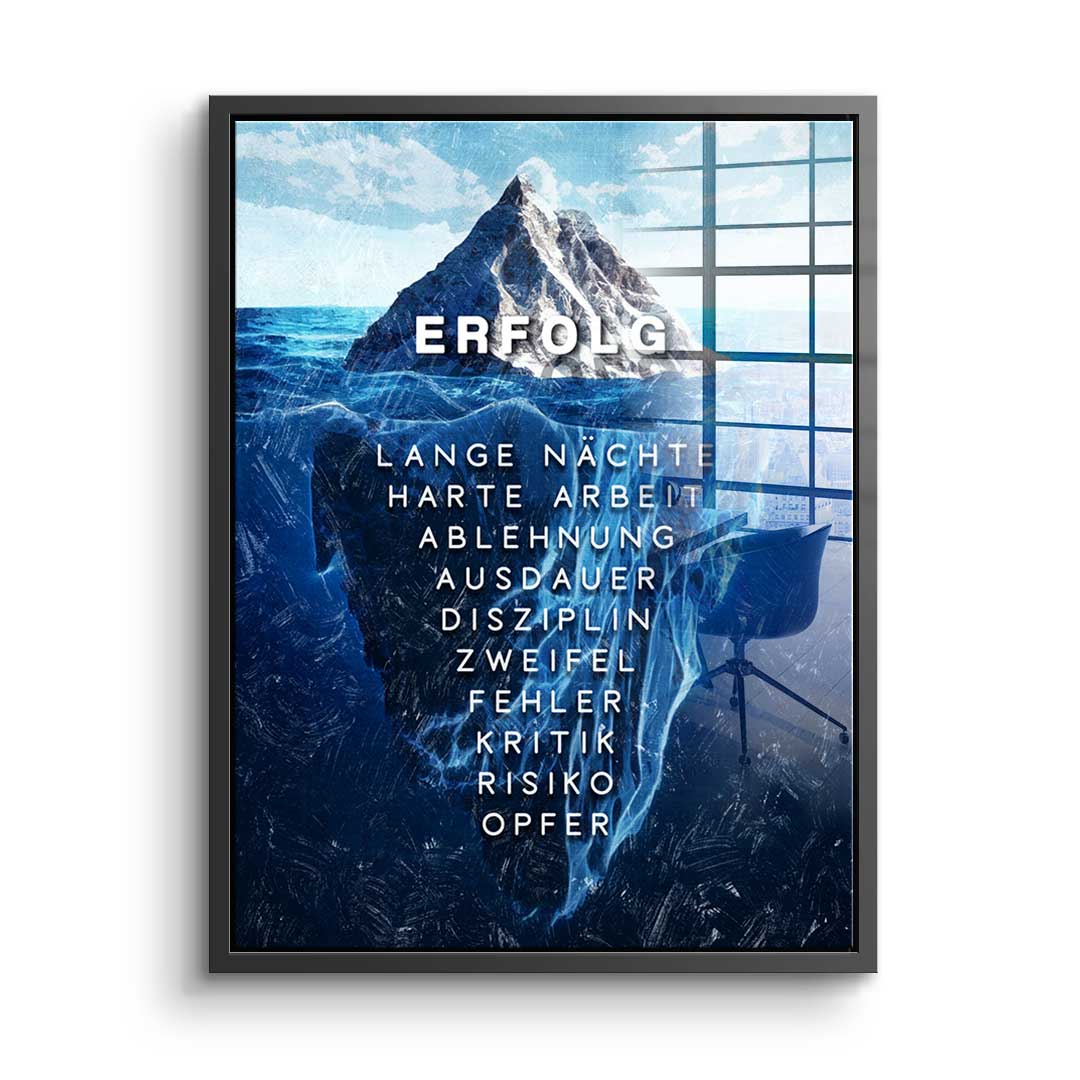 Iceberg of success - acrylic glass