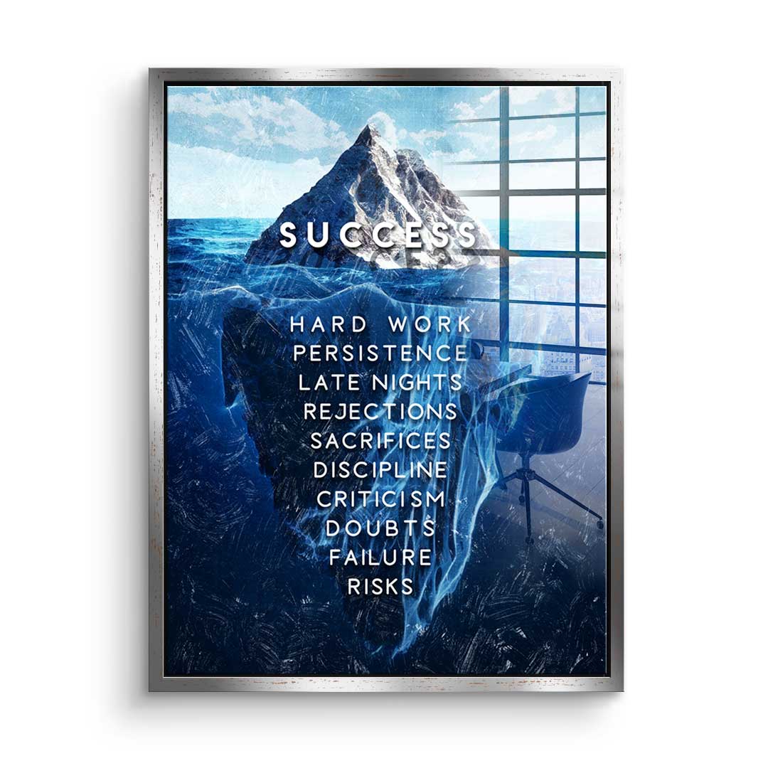 Iceberg of success - acrylic glass