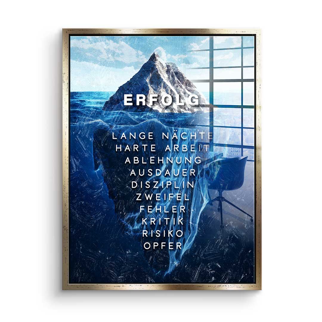 Iceberg of success - acrylic glass