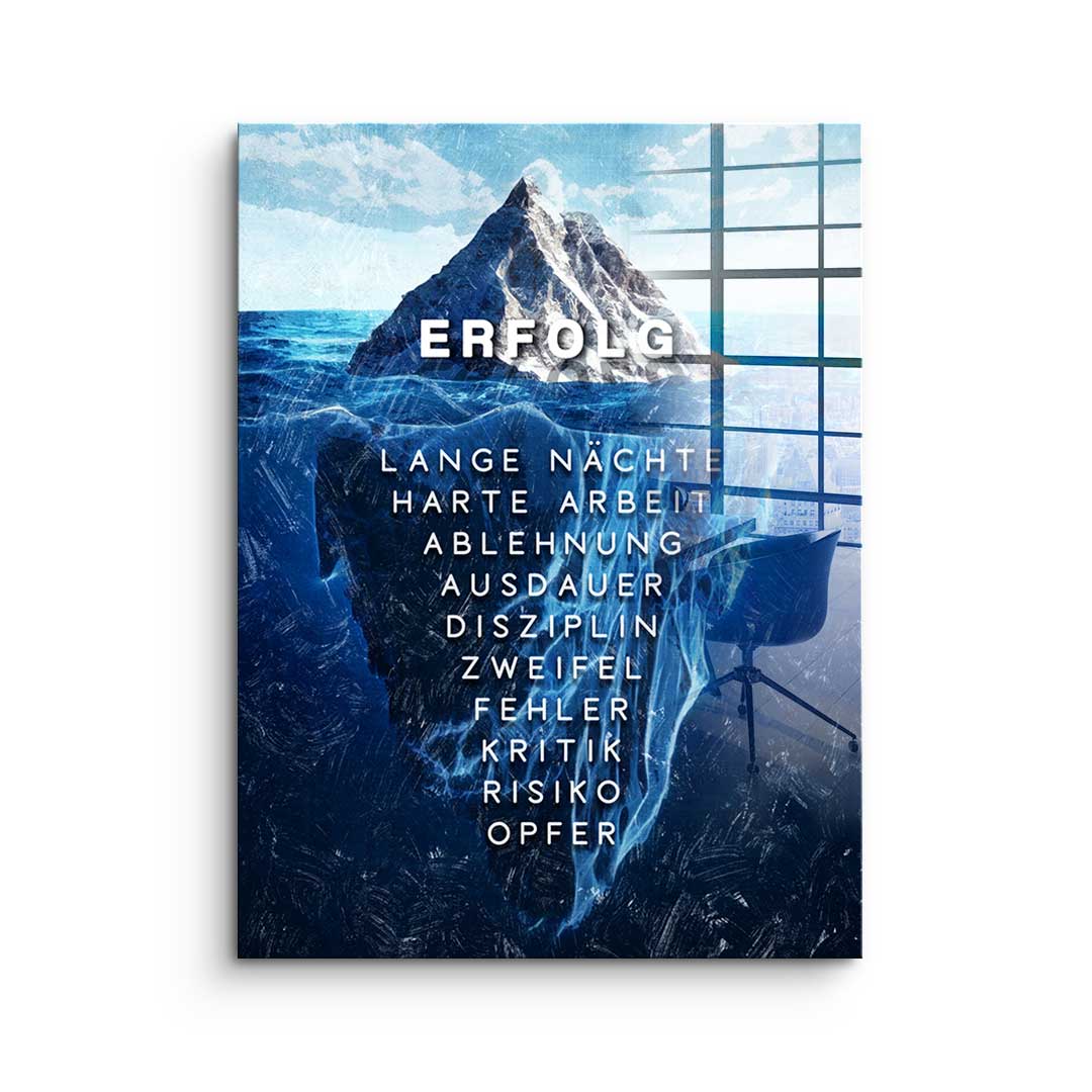 Iceberg of success - acrylic glass