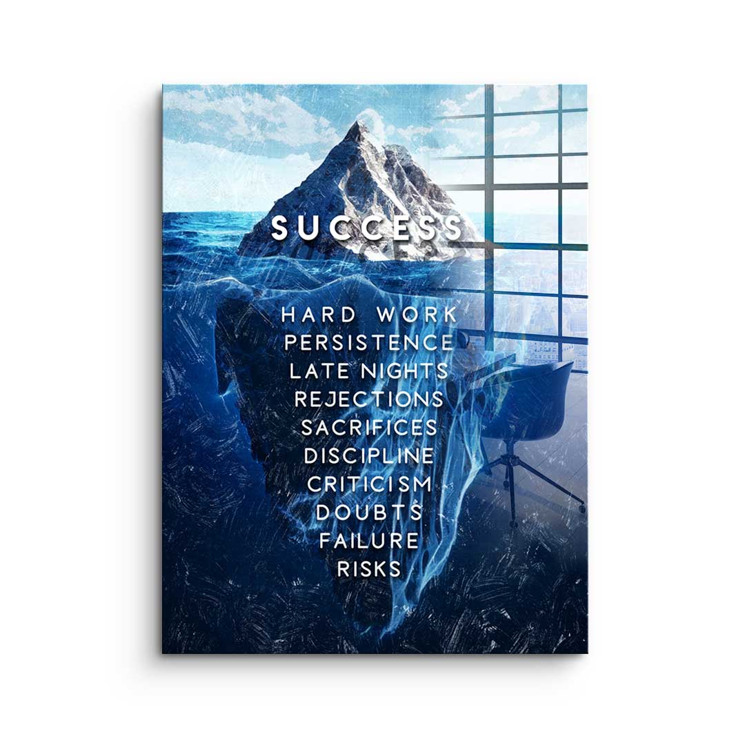 Iceberg of success - acrylic glass