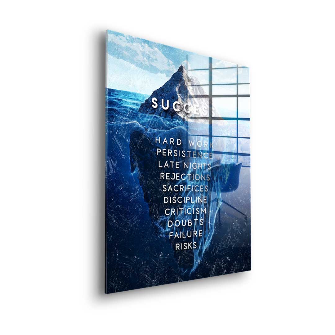 Iceberg of success - acrylic glass