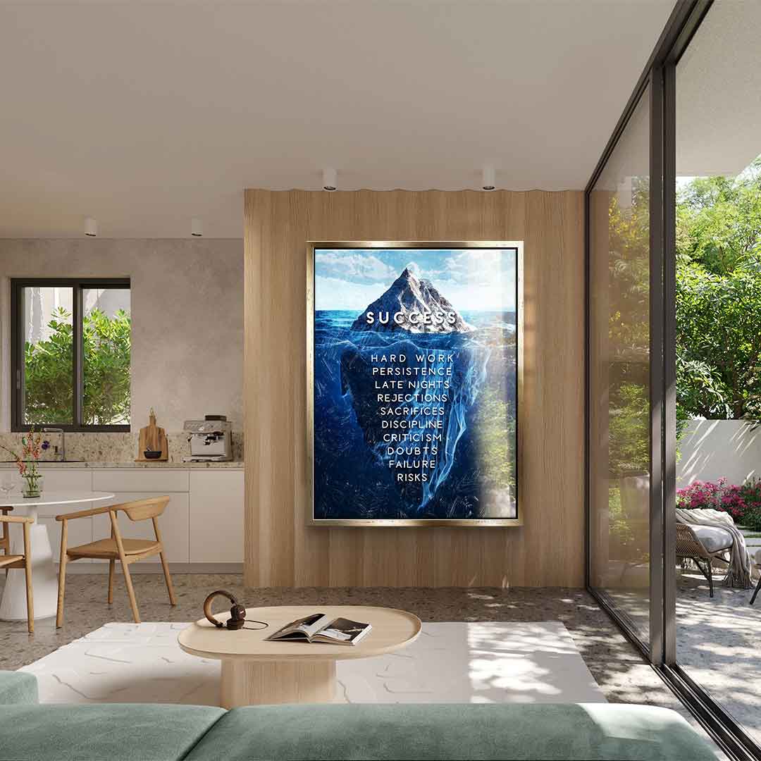 Iceberg of success - acrylic glass