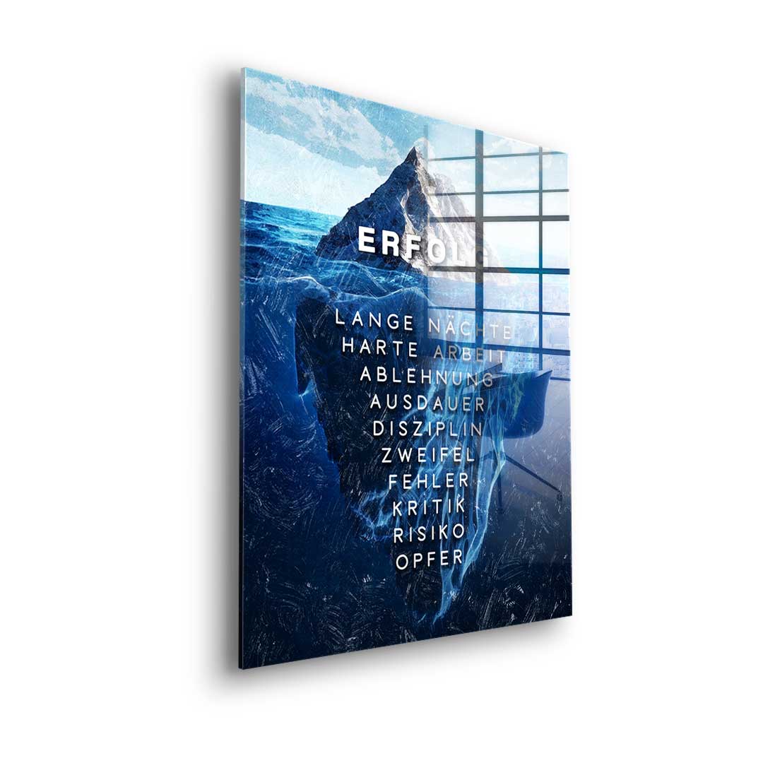 Iceberg of success - acrylic glass