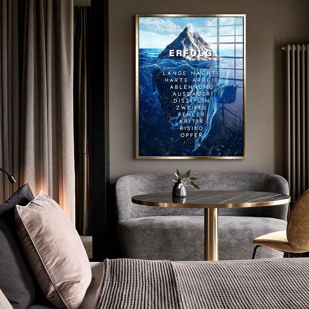 Iceberg of success - acrylic glass