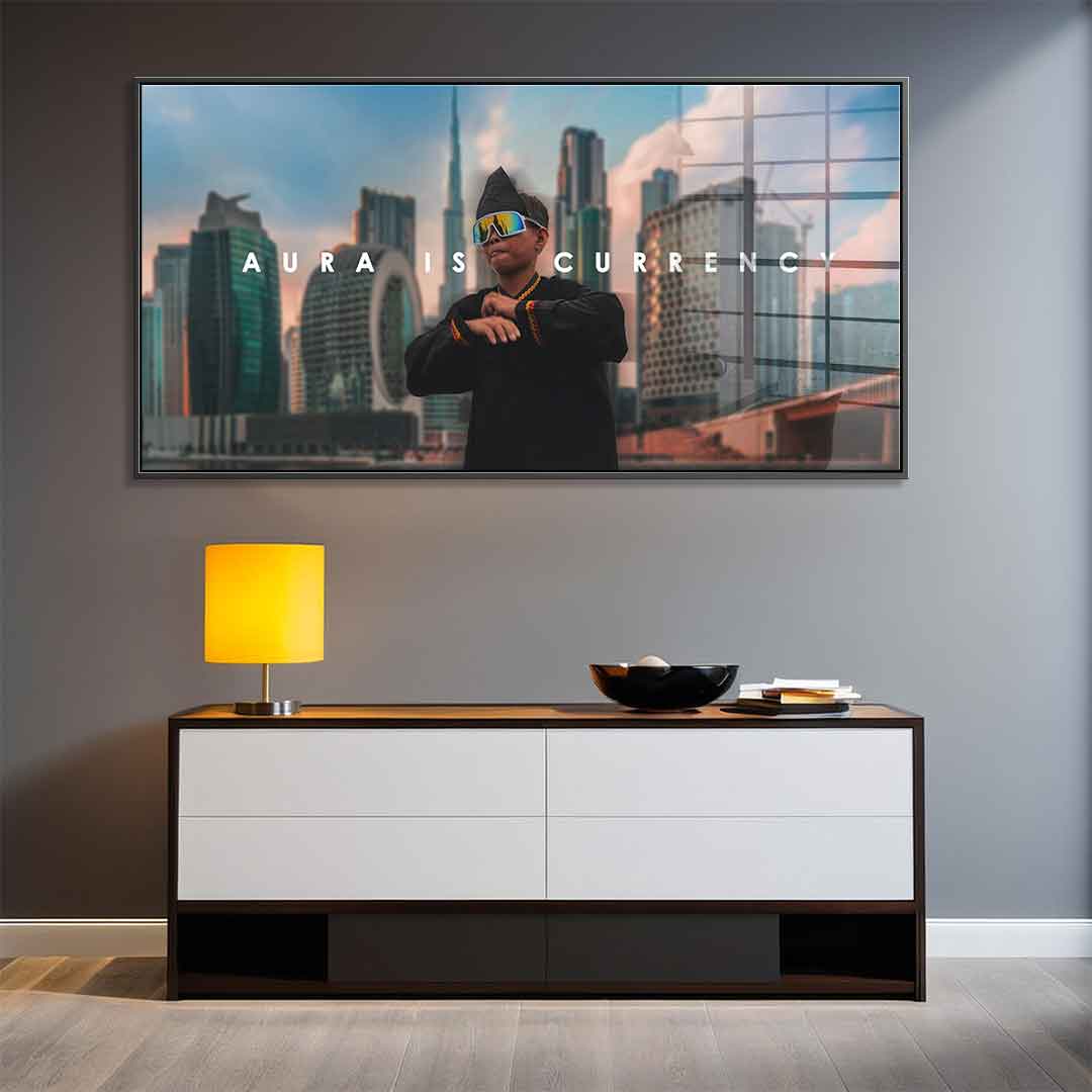 AURA IS CURRENCY - acrylic glass