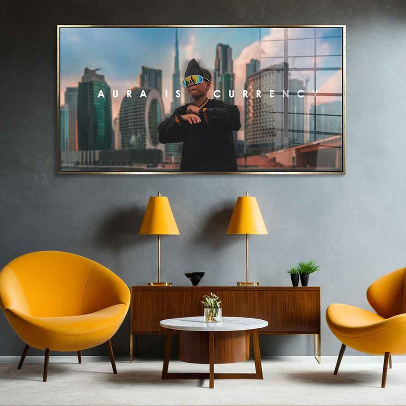 AURA IS CURRENCY - Acrylglas