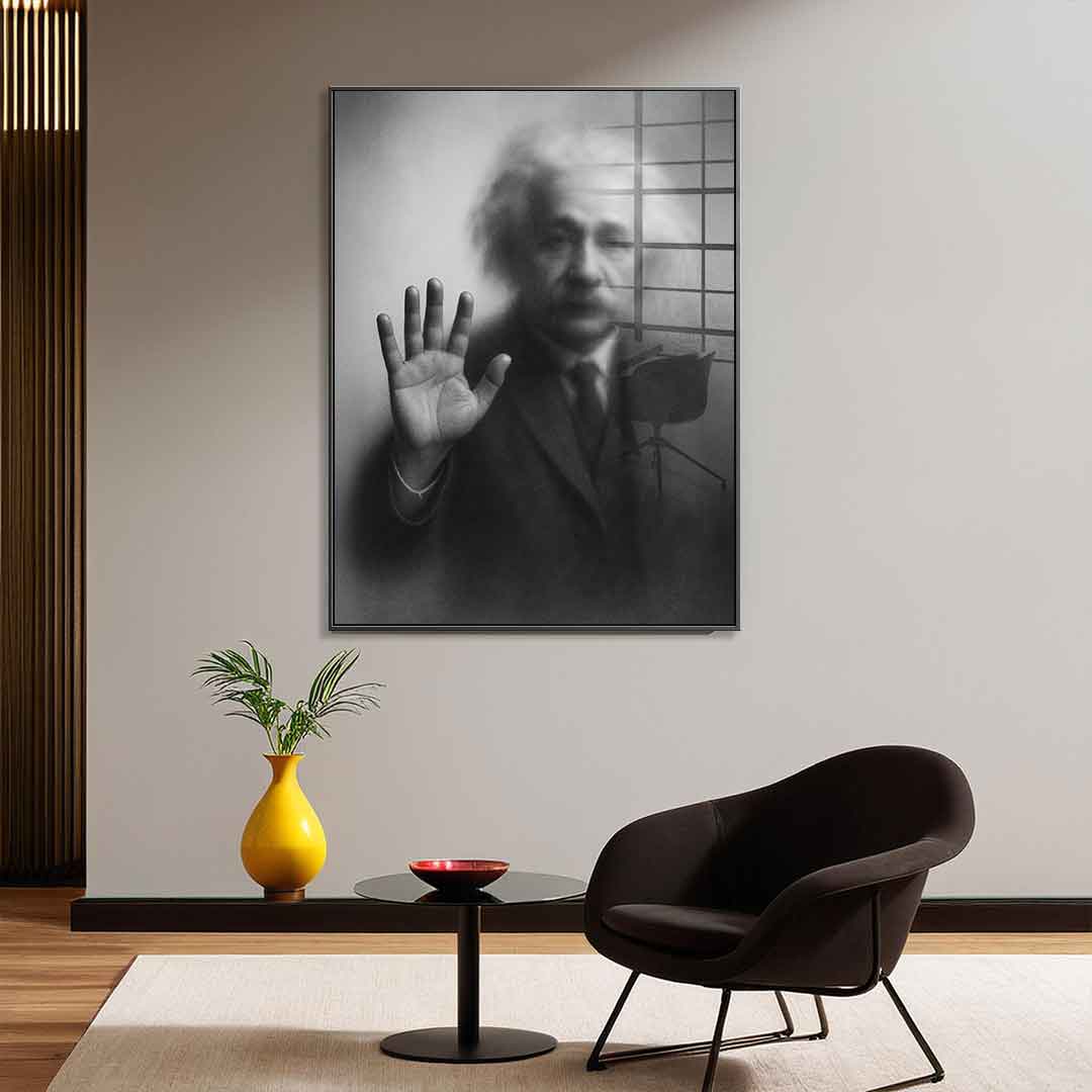 Einstein's Silhouette - Acrylic Glass