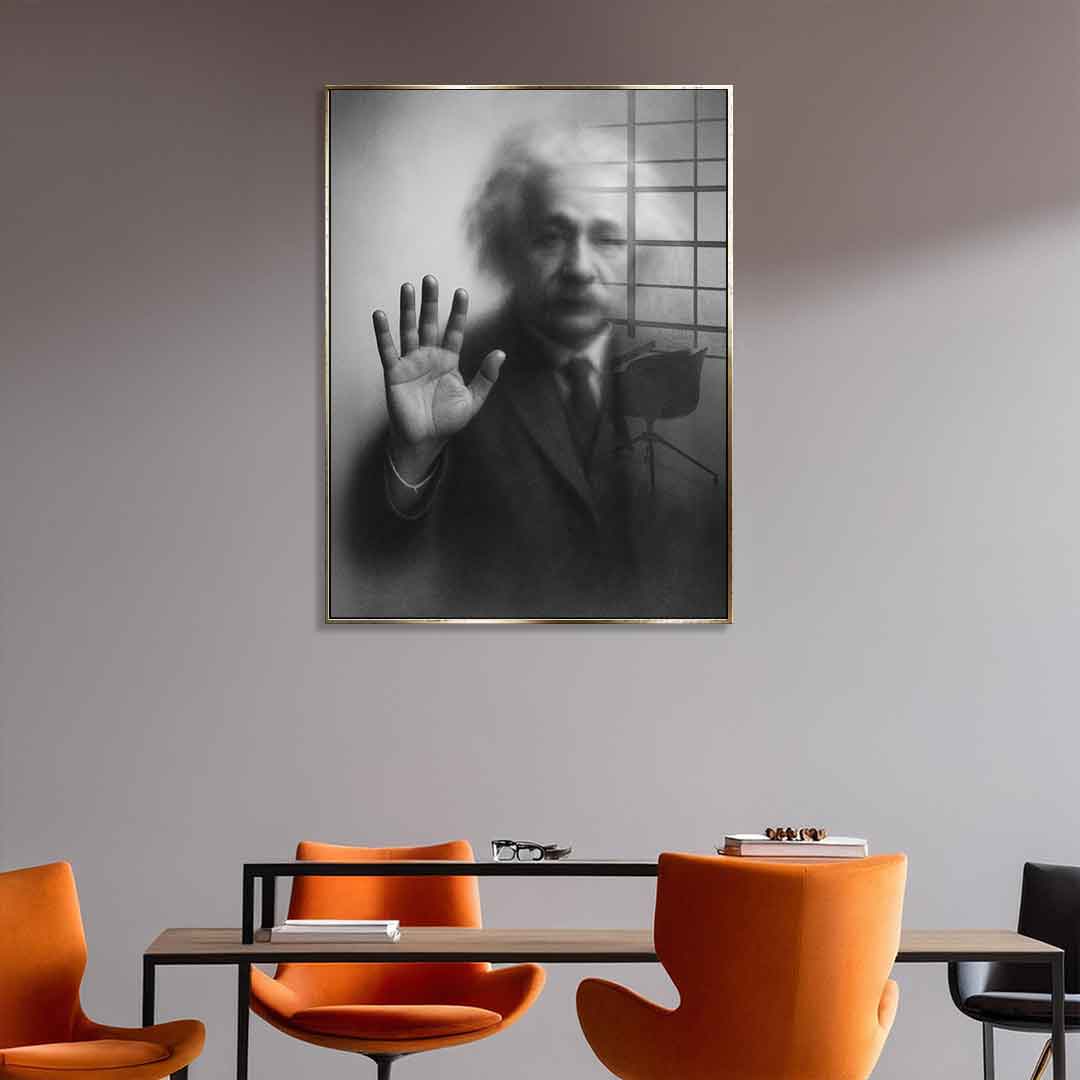 Einstein's Silhouette - Acrylic Glass