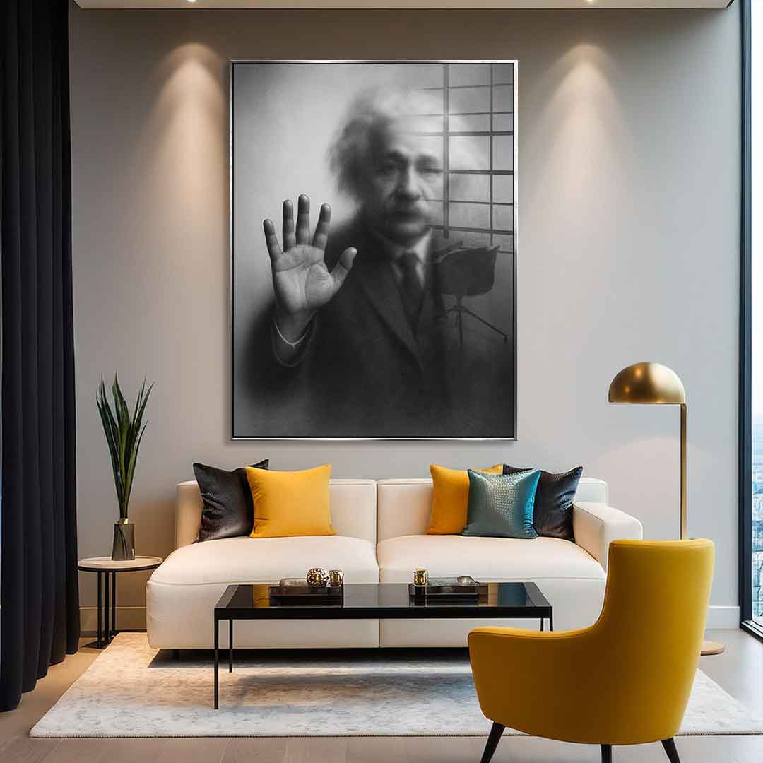 Einstein's Silhouette - Acrylglas