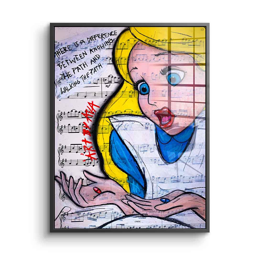 Alice Red And Blue - Acrylglas