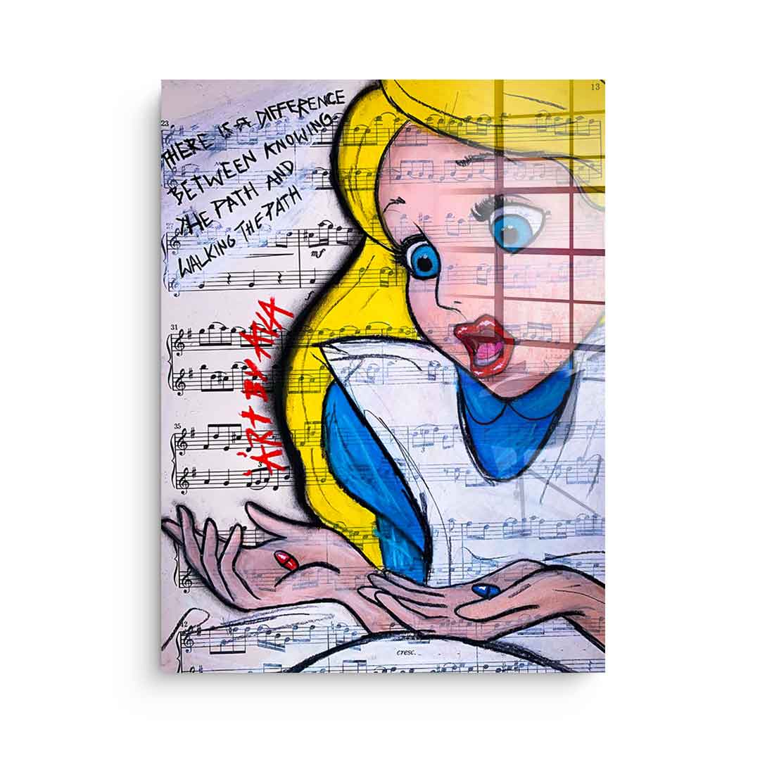 Alice Red and Blue - Acrylic glass