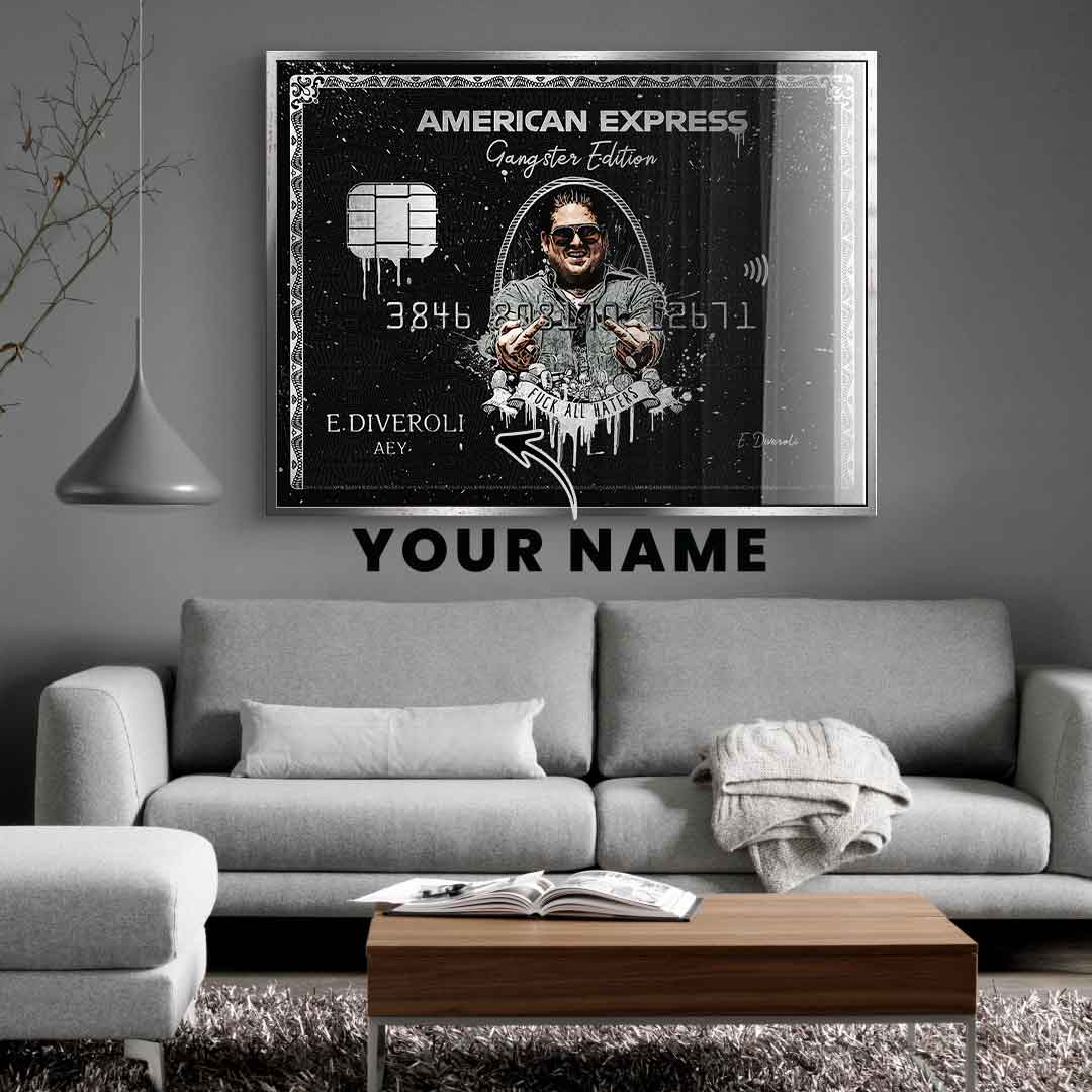 Unique piece - American Express Gangster Edition - Acrylic glass