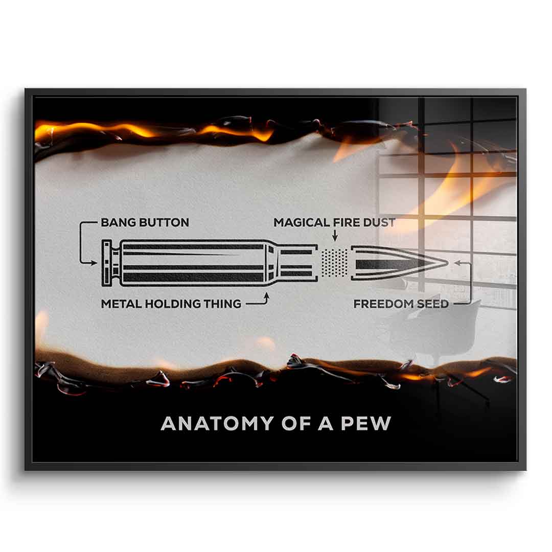 Anatomy of a Pew - Acrylic glass