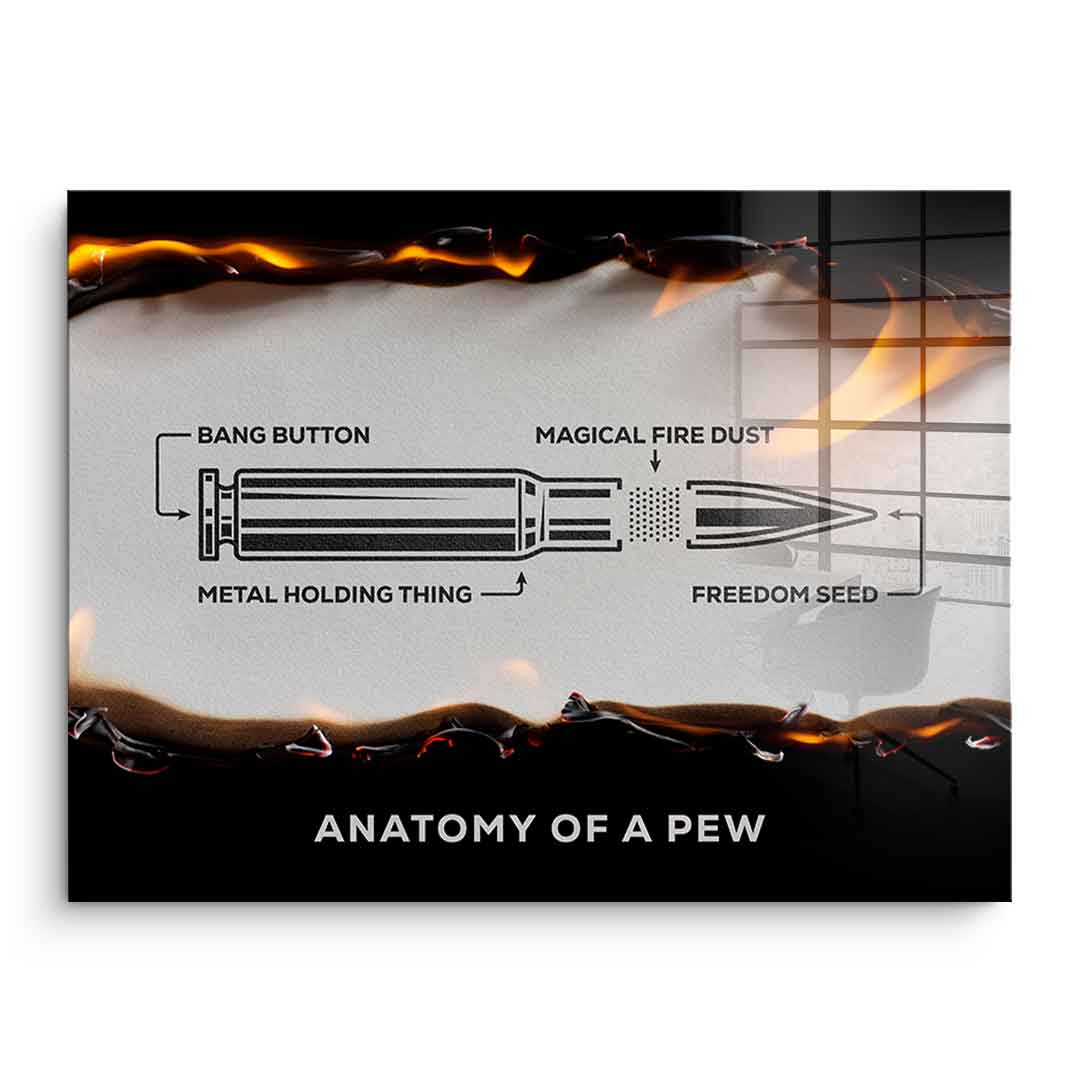 Anatomy of a Pew - Acrylic glass