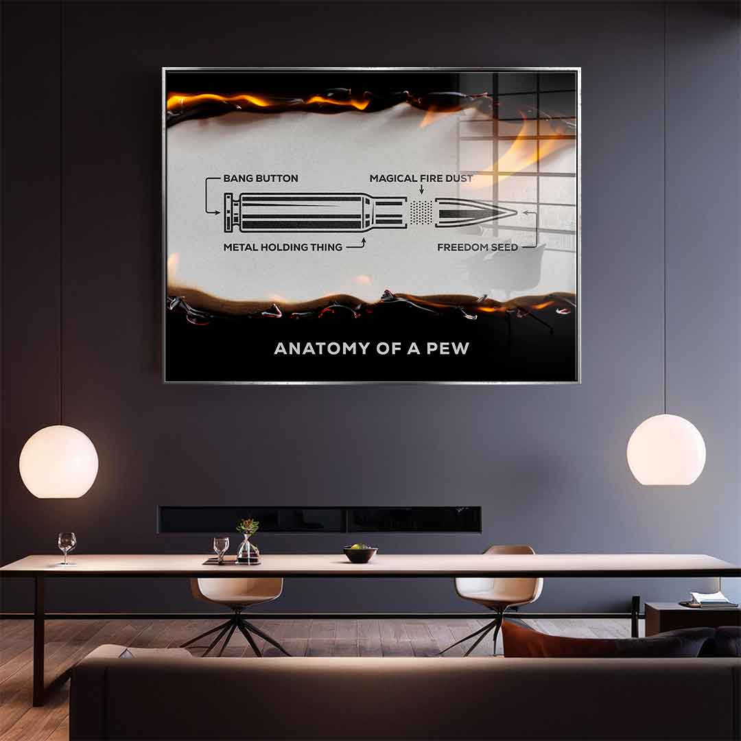 Anatomy of a Pew - Acrylic glass