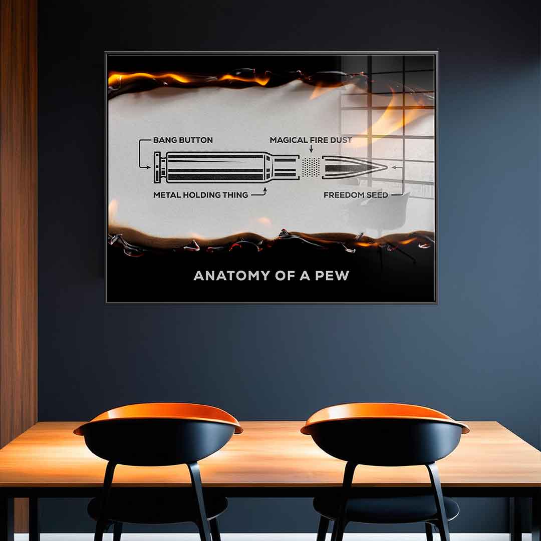 Anatomy of a Pew - Acrylic glass