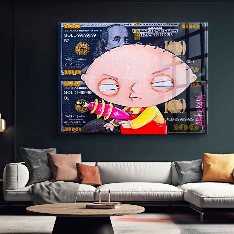 Angry Stewie - acrylic