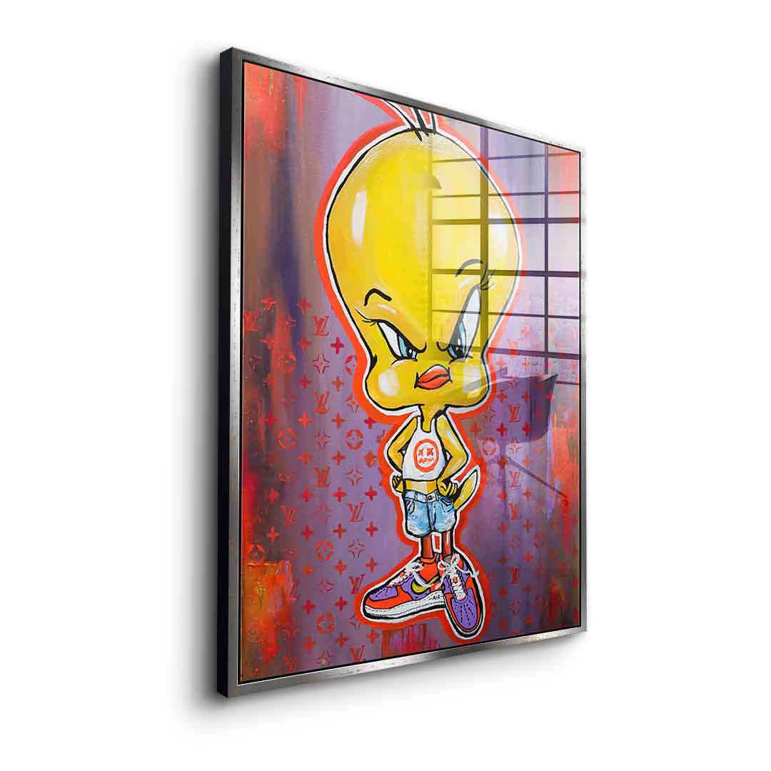 Angry Tweety - Acrylglas