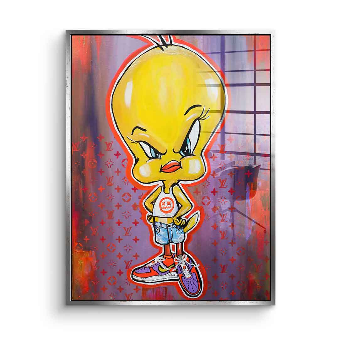 Angry Tweety - Acrylglas