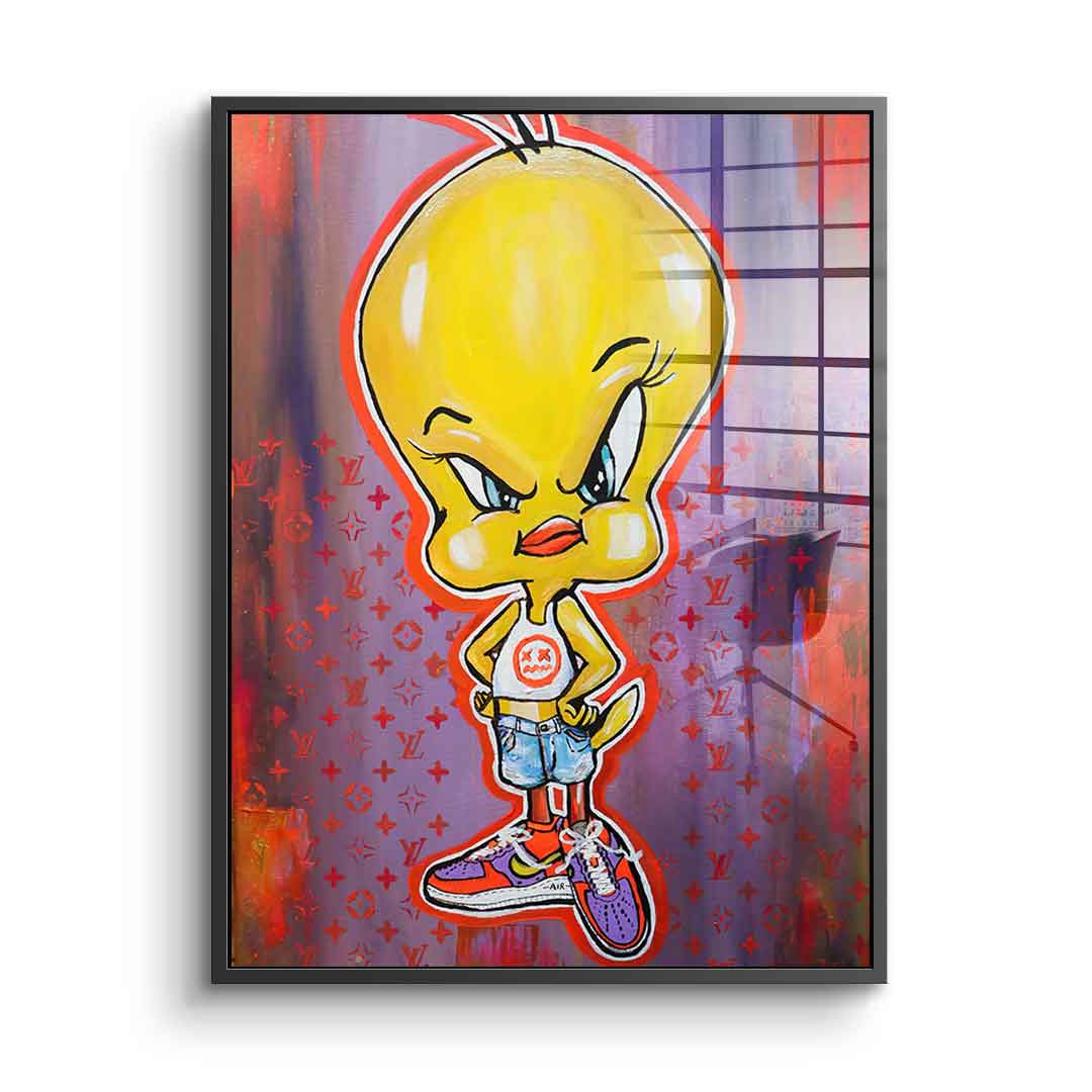 Angry Tweety - Acrylglas