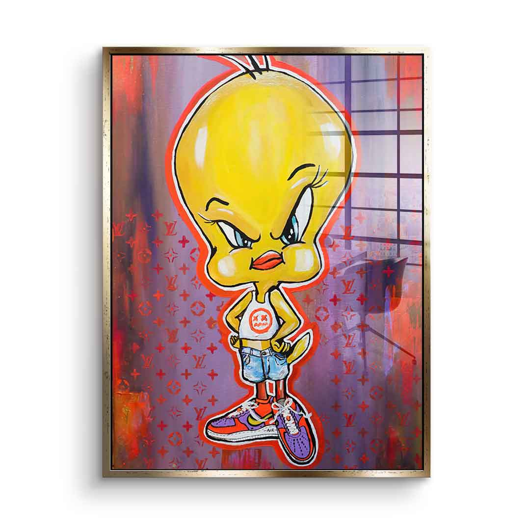 Angry Tweety - Acrylglas